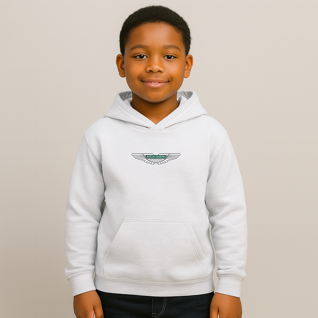 Youth Kids Aston Martin Motorsports Car Pullover Hoodie